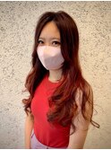 ピンクつやロング