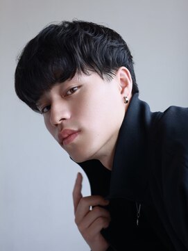 ソイクフ 四条大宮店(SOY-KUFU) 【soy-kufu】MEN'S HAIRアッシュブラックマッシュパーマ