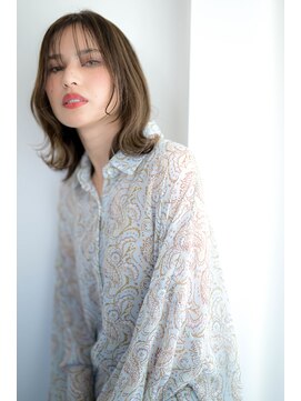 ヘアーラニッシュ 船橋店(hair Lanish) 大人のバニラベージュ×バレイヤージュカラー/20代30代40代