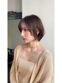 大人ショート☆透け感顔まわりレイヤーボブ☆