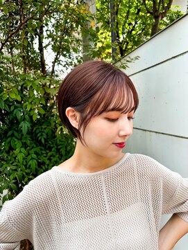 アンバー 池袋(amber) 大人ショートカット/顔まわりレイヤー/ラベージュ[池袋駅]