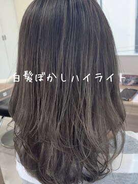アッシュ 鶴ヶ峰1号店(Ash) 【脱白髪染め】白髪ぼかしハイライト!