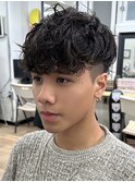 スペインカールラルフカールラフカールスキンフェードカット横浜