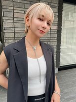 トルネード(TORNADO)&nbsp;似合わせハイトーンブロンドショート 輪郭補正カット t923