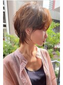 浦和ショートヘアショートカット白髪ぼかし白髪染めボブ40代50代