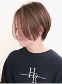 ハイライトバレイヤージュダブルカラーショートカット30代40代