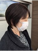ディープラベンダーのショートヘア