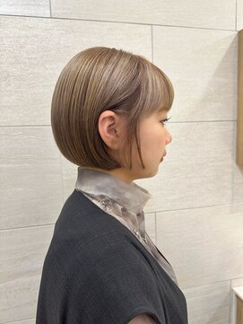 ハイトーンボブ/ミルクティーベージュ