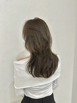 アクション 心斎橋店(ACTION) レイヤーカット　オリーブベージュ　韓国ヘア