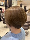 20代30代40代小顔ボブ丸みショートハンサムショート