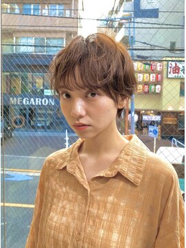 エレノア スパアンドトリートメント 新宿(Eleanor) ニュアンスショート×オレンジブラウン