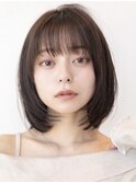 レイヤーボブ/レイヤーカット/くびれレイヤー/韓国風ヘア