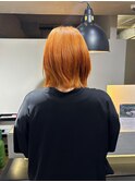 ダブルカラーオレンジ/レイヤーカット