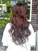 アプリコットオレンジクラシカルカールロング