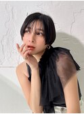 【La fith】マッシュショート×黒髪×シースルーバング