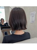 20代30代ボブ/ミディアムレイヤー／グレージュ/透明感/天神/大名