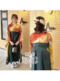 卒業式　袴着付け＋ヘアセット＋メイク