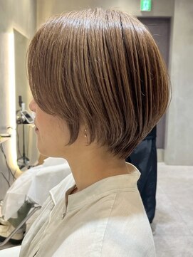 ソワネ 表参道(soigne) 表参道白髪ぼかしハイライトタッセルボブベージュアッシュ40代◎