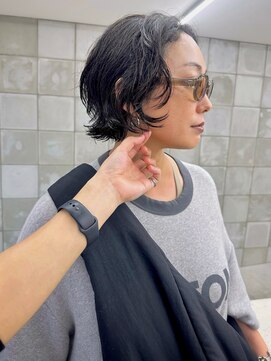 テトヘアー(teto hair) ボブレイヤー くせ毛 ボブパーマ ゆるめパーマ ショートボブ