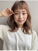 オン眉×ニュアンスカラー