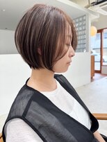 ゴカン バイ ジル ブラン 名古屋(Gokan by JIL BLAN)&nbsp;ハイライトバレイヤージュダブルカラーショートカット30代40代