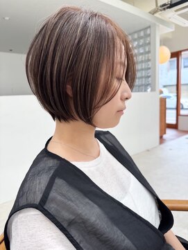 ゴカン バイ ジル ブラン 名古屋(Gokan by JIL BLAN) ハイライトバレイヤージュダブルカラーショートカット30代40代
