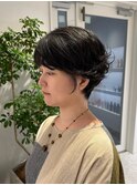 【恵比寿LIBRE @植松】大人パーマショート 似合わせカット
