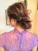 ヘアメイク フレンシア(hair make flencia)&nbsp;編み込みシニヨン×華やかアップ