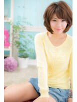 ひし形フォルムの☆ラフフェミニンボブ♪