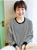 天神【BIRTH】似合わせカットマニッシュショートネイビーカラー3