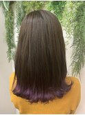 透明感パープルグラデーション！