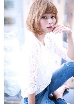 シーラス バイクラウドゼロ(Cirrus by Cloud zero) 大人　かわいい　ハイトーン　小顔ボブ【Cirrus by Cloud zero】