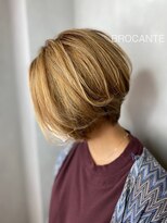 ラトリエ ブロカント 立川北口店(L'atelier BROCANTE)&nbsp;バレイヤージュ ショートボブ シークレットハイライト 小顔