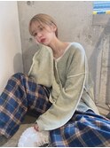 大人かわいい小顔前下がり丸みショートボブ