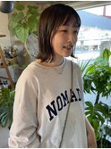 さらっと切りっぱなしボブ
