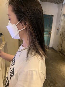 髪質改善と縮毛矯正の専門店 サンティエ(scintiller) インナーカラー　20代30代