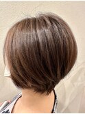 30代40代50代◎大人ナチュラルレイヤーショートボブ