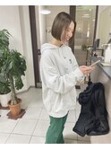 ハイライトとグリーンカラー