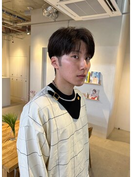 コンティニュー オモテサンドウ(CONTINUE OMOTESANDO) 大人気！韓国風コンマバングナチュラルセンターパートメンズヘア