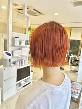 クリーム(CREAM) オレンジ ボブ