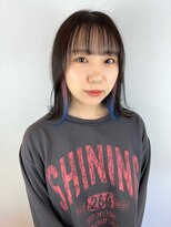ヘアデザイン アンジェロカフェ(Hair Design Angelo cafe)&nbsp;2トーンインナーカラー×外ハネボブ【20代30代40代】