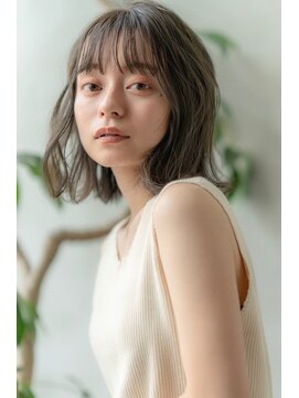 ケアリー 八千代緑が丘(Carelly) 大人かわいい前髪セシルカットココアブラウンフリンジウェーブ