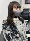 魅力倍増カールシアーカラーショートヘアダークアッシュ