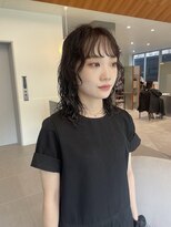 ローレンアオ(LOREN AO)&nbsp;【LOREN AO】レイヤーパーマ/アッシュブラック/ブルーブラック