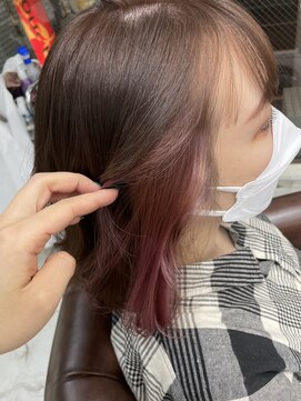 アルファタッチ 静岡店(alpha touch) インナーカラー×ピンク