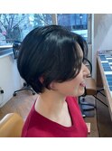 前髪長めショート