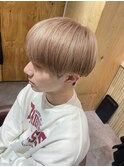 ハイトーン ミルクティーベージュ ダブルカラー ブリーチカラー