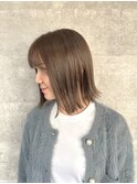【スタイリングが簡単】切りっぱなしボブ