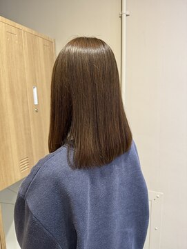 ローレンジウ(LOREN JU) 透明感髪質改善ベージュダブルカラーミルクティーグレージュ