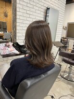 ディッシュ 五反田(dish)&nbsp;ブリーチなしベージュ/美艶髪ミディアム☆五反田美容院